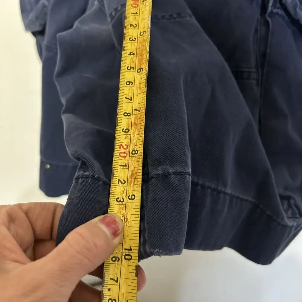 Ralph Lauren Men's Classic Polo Chino 10” Inseam Heavy Blue Cargo Shorts 32”